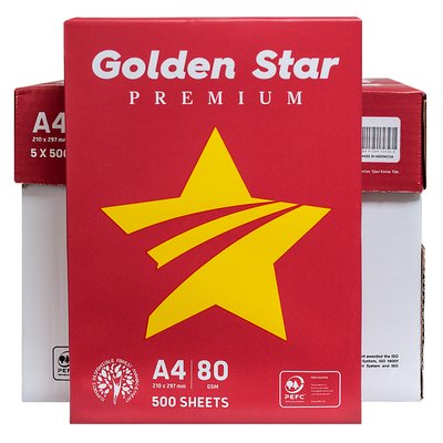 Папір А4 Golden Star, 80 г/м², 500 арк, Class C (151638) 267094 фото