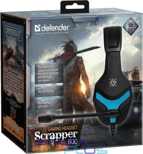 Наушники Defender Scrapper 500, Black/Blue (64501) 225850 фото
