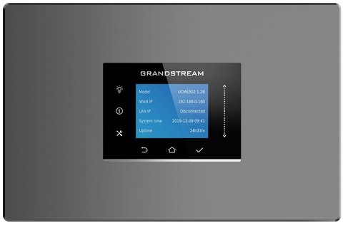 IP-АТС Grandstream UCM6302, Gray, до 1000 користувачів, 2xFXO порту, 2xFXS порту, 3xGLan, NAT маршрутизатор, 270 x 175 x 36 мм 225421 фото