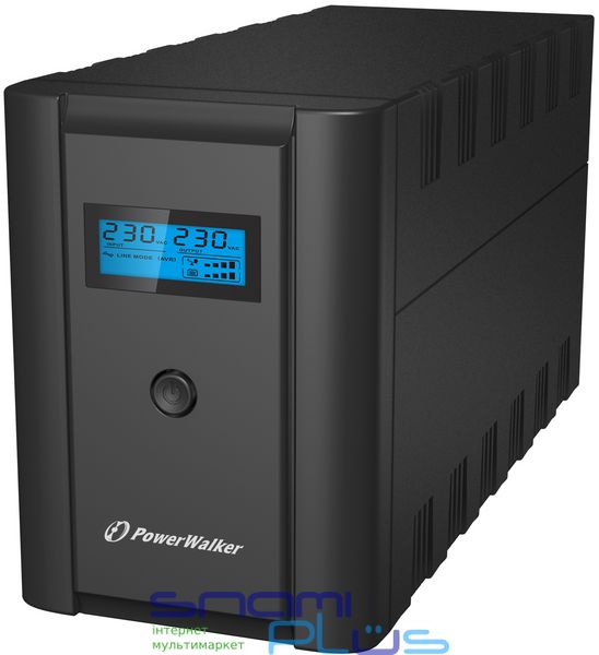 ИБП PowerWalker VI 2200 SHL IEC, Black, 2200VA/1200W, линейно-интерактивный, LCD, USB, 6 x C13 IEC розеток, батарея 12В/9Ач x 2 шт, 364x139x195 мм, 10.2 кг (10120094) 224951 фото