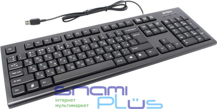 Клавіатура A4Tech KR-85 Black, USB, стандартна 125007 фото
