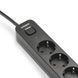 Фильтр сетевой Videx "Oncord", 6 розеток, 3 м, Black (VF-PD63G-B) 304912 фото 6