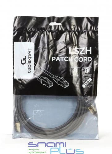 Патч-корд 5 м, S/STP, Black, Cablexpert, Cat.8, Cu, LSZH (PP8-LSZHCU-BK-5M) 241534 фото