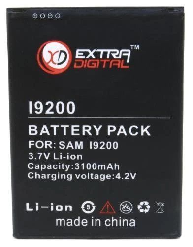 Акумулятор Samsung Galaxy Mega (GT-i9200), Extradigital, 3100 mAh (BMS1149) 212350 фото