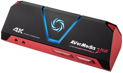 Пристрій захоплення AverMedia Live Gamer Portable 2 PLUS, Black/Red, HDMI 2.0 - HDMI 2.0, до 1080p60, MPEG 4 (H.264+AAC) / MJPEG (GC513) 254478 фото