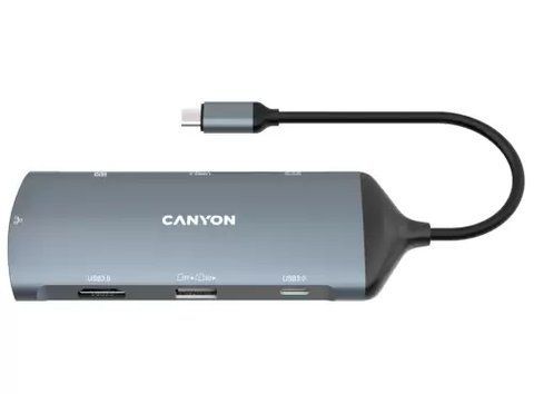 Док-станция Canyon 8-в-1 "DS-15", Grey (CNS-TDS15) 244346 фото