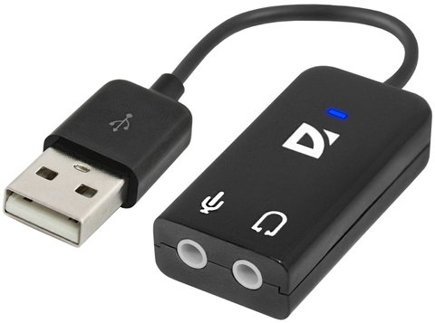 Звукова карта USB 2.0, 5.1, Defender, Black, Box (63002) 238613 фото