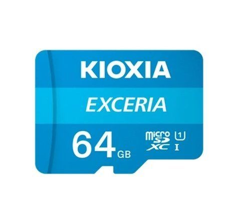 Карта пам'яті microSDXC, 64Gb, Kioxia Exceria, SD адаптер (LMEX1L064GG2) 308560 фото