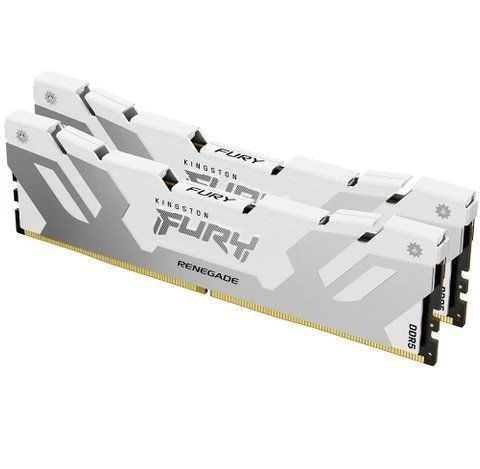 Память 24Gb x 2 (48Gb Kit) DDR5, 8000 MHz, Kingston Fury Renegade, White (KF580C38RWK2-48) 310344 фото