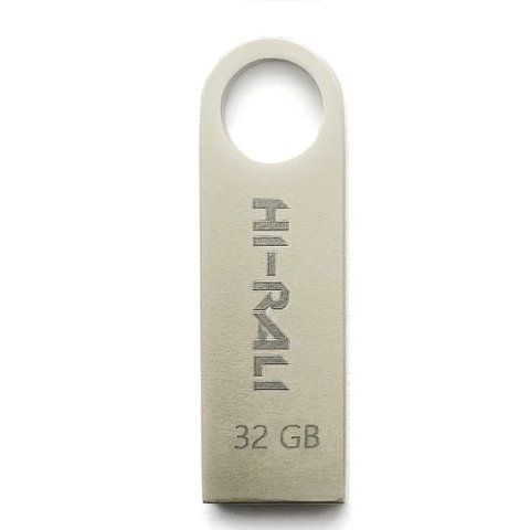 Флеш накопичувач USB 32Gb Hi-Rali Shuttle, Silver, USB 2.0 (HI-32GBSHSL) 149013 фото