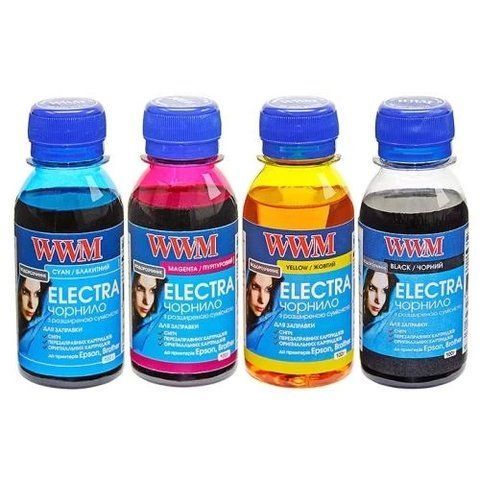 Комплект чорнил WWM Epson Electra Black, Cyan, Magenta, Yellow, 100 мл (ELECTR.SET42) 70153 фото