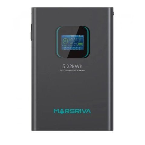 Акумуляторна батарея Marsriva, Black, 51.2V, 5.22 кВт, 102 Агод, LiFePO4, 4.3" (MR-LFP48-100-WMD) 326394 фото