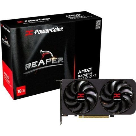 Відеокарта Radeon RX 9060 XT, PowerColor, Reaper, 16Gb GDDR6 (RX9060XT 16G-A) 312646 фото