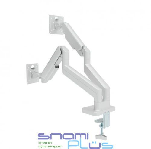Кронштейн настольный для двух мониторов 17-32" Gembird, White (MA-DA2-06-W) 328683 фото