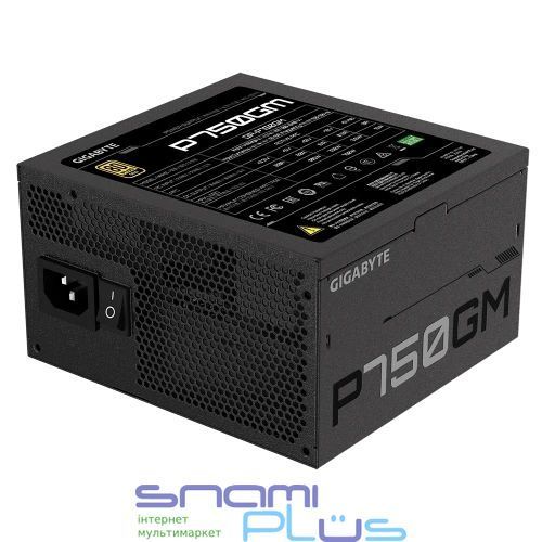 Блок живлення 750 Вт, Gigabyte P750GM, Black (GP-P750GM) 218947 фото