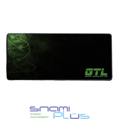 Килимок GTL Gaming XL, Black-Green 1, 600х300х3 мм, антиковзна основа, захист від вологи 264575 фото