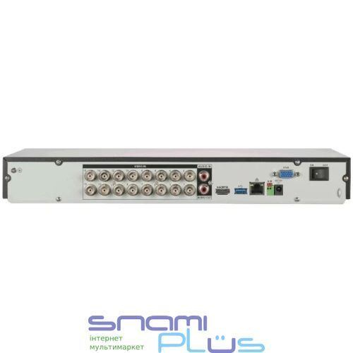 Видеорегистратор Dahua DH-XVR5216AN-4KL-I3 4K-N/5MP 1U 2HDD WizSense, Black 304989 фото