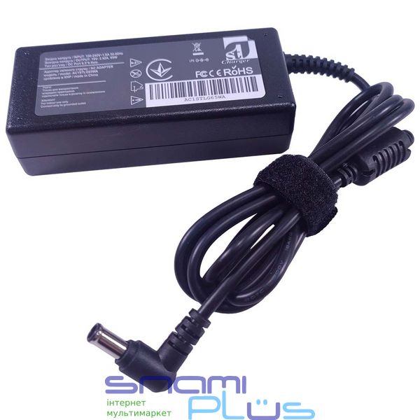 Блок питания 1StCharger для ноутбукив LG 65W(19V/3.42A) 6.5x4.4 силовой кабель Retail BOX 251458 фото