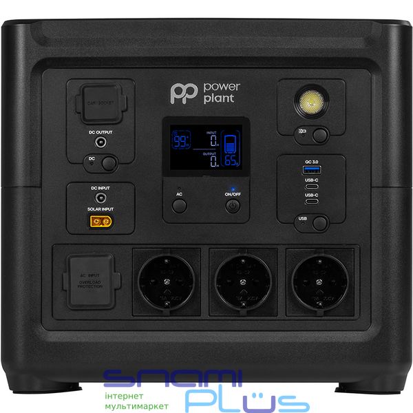 Зарядная станция PowerPlant HS800, 835.2Wh, 16V/18Ah, DC x 1, 2 x USB Type-C, USB Type-A x 1, 3 x розетки 272515 фото