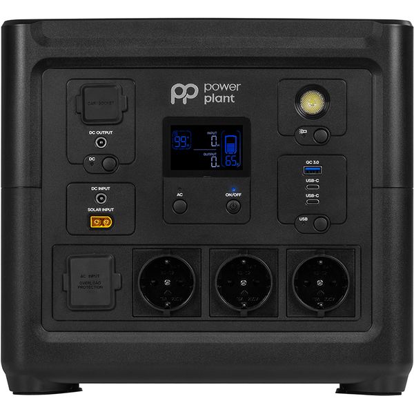 Зарядна станція PowerPlant HS800, 835.2Wh, 16V/18Ah, DC x 1, 2 x USB Type-C, USB Type-A x 1, 3 x розетки 272515 фото