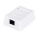 Розетка RJ45 (мережева), 1-портова UTP, біла, 6E категорія, Atcom (60251) 277447 фото 1