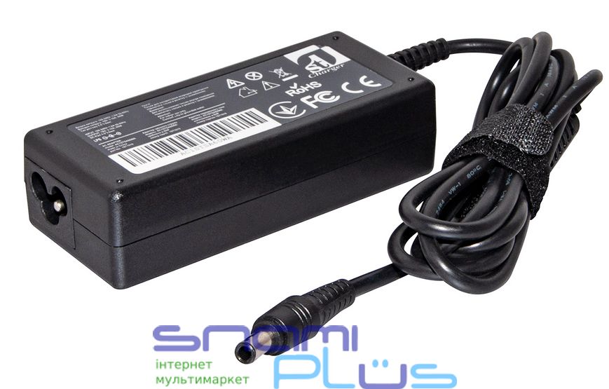 Блок питания для ноутбуков 1stCharger Samsung 60W(19V/3.16A) 5.5x3.0 силовий кабель (AC1STSA60WA) 220504 фото