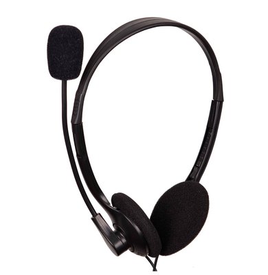 Навушники Gembird MHS-123, Black, 2 x Mini jack (3.5 мм), накладні, регулятор гучності, кабель 2.2 м 114676 фото