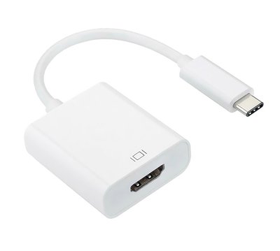 Адаптер USB 3.1 Type-C (M) - HDMI (F), Atcom, White, 10 см, 4K (13888) 177042 фото
