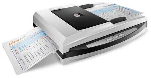 Сканер Plustek SmartOffice PN2040, Black/Grey, стаціонарний, A4, 600 dpi, 48-bit, 2xCIS, ADF на 50 аркушів, USB 2.0 / Lan, 418x326x101 мм, 3.78 кг (0204TS) 252396 фото