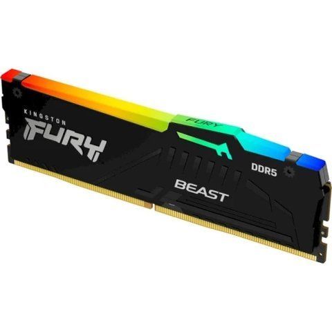 Пам'ять 64Gb DDR5, 5600 MHz, Kingston Fury Beast RGB, Black (KF556C36BBEA-64) 309594 фото