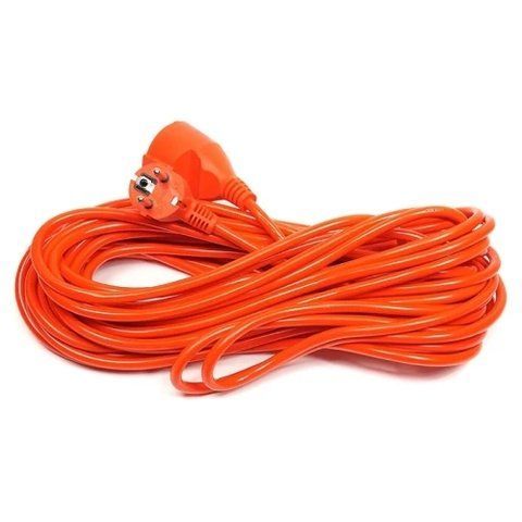 Подовжувач мережевий PowerPlant, 1 розетка, 15 м, Red (PPCA08M150S1) 292859 фото