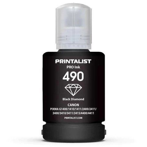 Чорнило Printalist 490 для Canon, Black, 140 мл, пігментне (PL490BP) 262261 фото