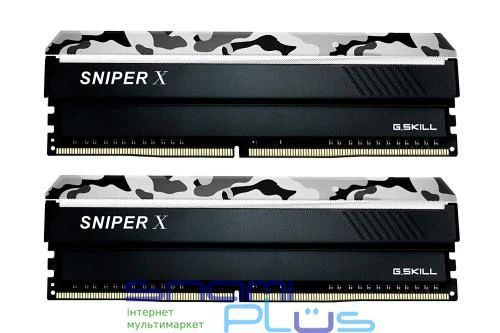 Пам'ять 16Gb x 2 (32Gb Kit) DDR4, 3200 MHz, G.Skill SniperX Urban, Camo (F4-3200C16D-32GSXWB) 183820 фото