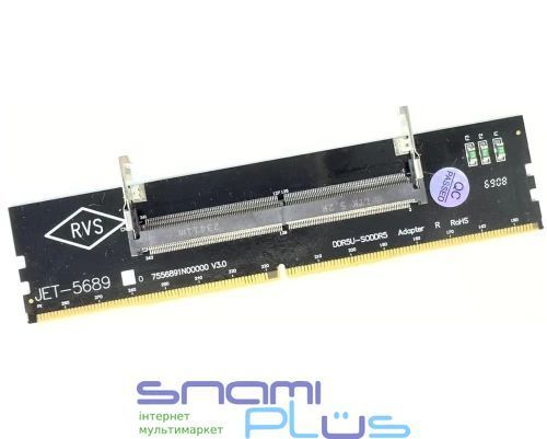 Адаптер пам'яті DDR5 SO-DIMM - DIMM, Dynamode JET-5689 324736 фото