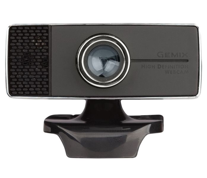 Веб-камера Gemix T20, Black, 1.3Mp, 1280x720/30 fps, мікрофон, USB 2.0, фіксований фокус, 1.5 м, багатофункціональний затискач (T20HD720P) 220124 фото