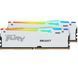 Память 8Gb x 2 (16Gb Kit) DDR5, 5200 MHz, Kingston Fury Beast RGB, White (KF552C40BWAK2-16) 316969 фото 2