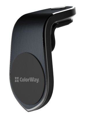Автотримач для телефону ColorWay Metallic Air Vent-1, Black (CW-CHM04-BK) 224966 фото