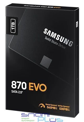 Твердотільний накопичувач SSD 1Tb, Samsung 870 Evo, SATA3, 2.5" (MZ-77E1T0B) 217570 фото