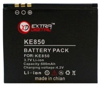 Акумулятор LG KE850, Extradigital, 600 mAh (DV00DV6062) 212317 фото