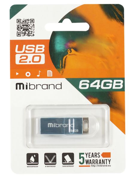 USB Flash Drive 64Gb Mibrand Chameleon Light Blue (MI2.0/CH64U6LU) 222559 фото
