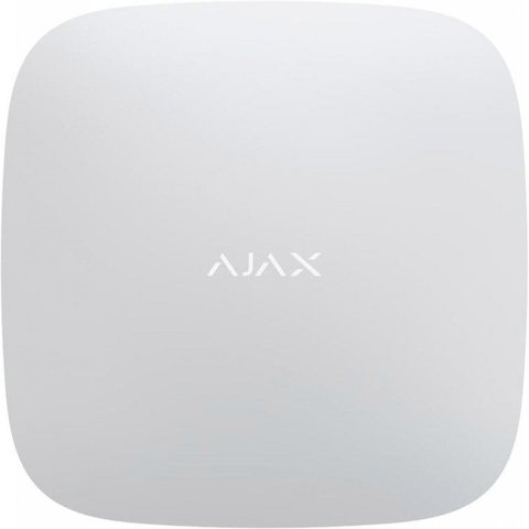 Централь Ajax Hub 2, White, GSM 2G / Ethernet, з підтримкою датчиків з фотофіксацією, до 100 пристроїв, до 50 користувачів, віддалена настройка, 163х163х36 мм, 362 г 193404 фото