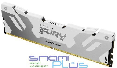 Пам'ять 32Gb DDR5, 6400 MHz, Kingston Fury Renegade, White/Silver (KF564C32RW-32) 279565 фото