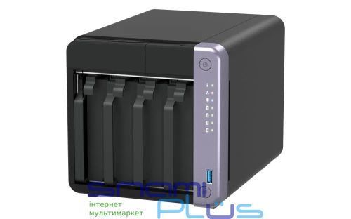 Мережеве сховище QNAP TS-432X-4G, Black/Grey 328846 фото