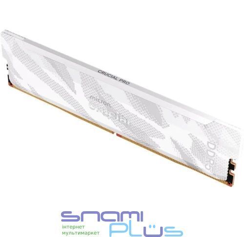 Память 16Gb DDR5, 6400 MHz, Crucial Pro OC, White (CP16G64C32U5W) 319158 фото