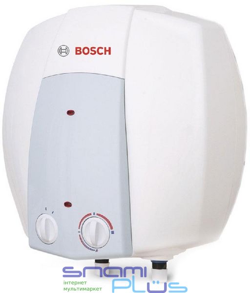 Водонагрівач Bosch Tronic 2000 T Mini ES 015 B White, 15 л, 1500W, над мийкою, мокрий ТЕН, вертикальний монтаж, механічне керування, 408х368 мм 185031 фото