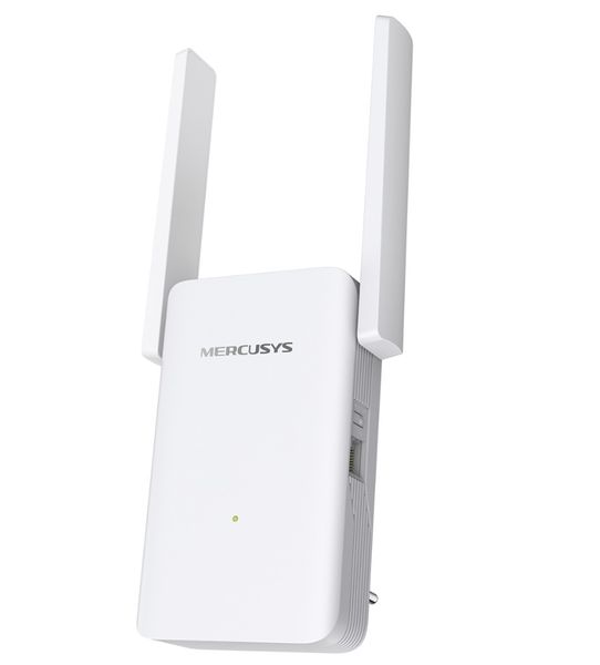 Wi-Fi повторювач Mercusys ME70X, White, Wi-Fi 6, 2.4GHz (до 574 Мбіт/с) / 5GHz (до 1201 Мбіт/с), 1xGLan, 2 зовнішні антени 284426 фото