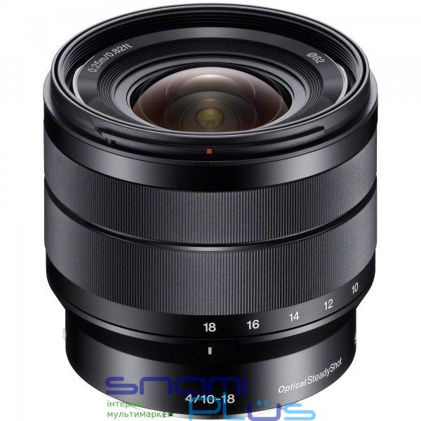 Объектив Sony E, 10-18 mm, f/4.0 OSS - f/22, APS-C, стабилизатор Optical SteadyShot, фильтр 62 мм, 10 элементов в 8 группах, Black (SEL1018.AE) 180420 фото