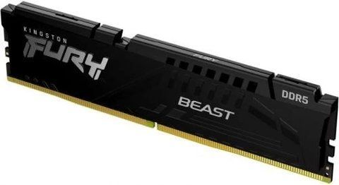 Пам'ять 16Gb DDR5, 5200 MHz, Kingston Fury Beast, Black (KF552C40BB-16) 242225 фото