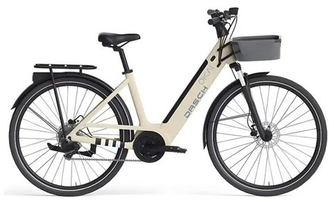 Електровелосипед OKAI EB10 28' Beige, рама: алюміній, батарея: літієва, 14.4Ач, колеса: 28', двигун: 250W, 25 км/год, запас ходу до 100км, навантаження: до 150 кг 284861 фото