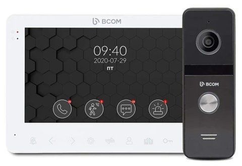 Комплект відеодомофону BCOM BD-780FHD White Kit 295256 фото